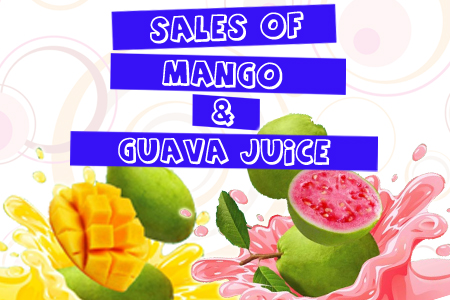 Sales of Mango and Guava Juice in FSTM